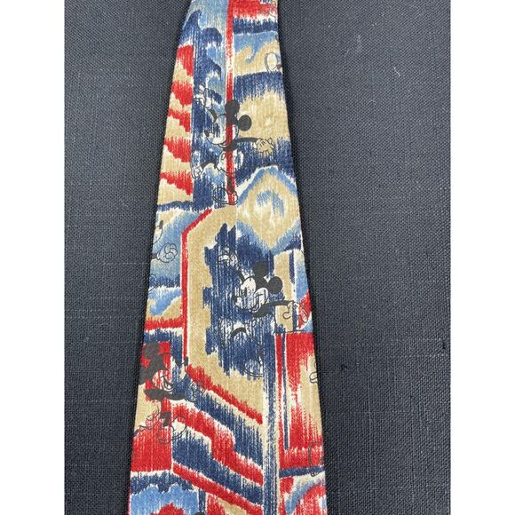 Retired Disney Unlimited necktie hidden Mickey Mouse tie dye - Picture 5 of 7